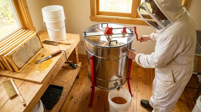 如何有效使用摇蜜机?最大化您的蜂蜜产量并保护蜂巢