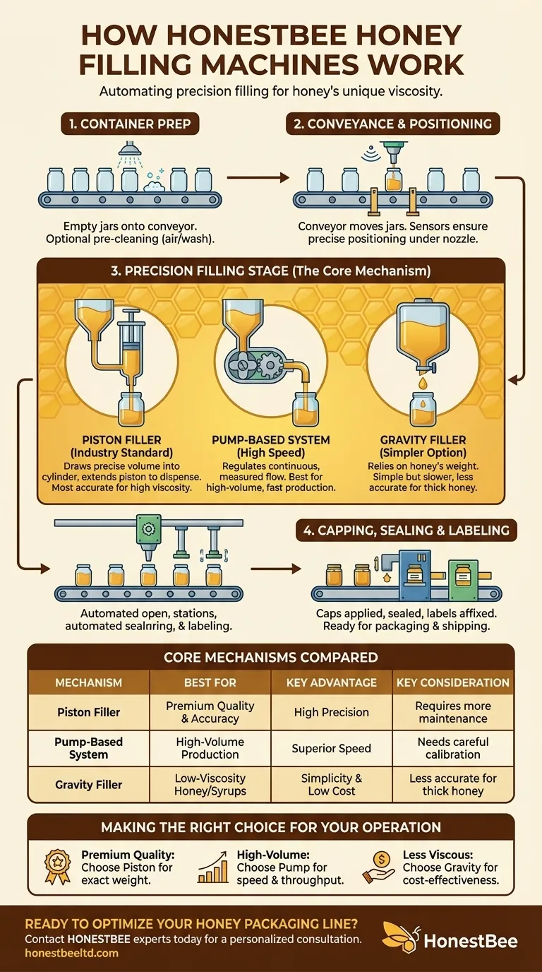 Come funzionano le macchine riempitrici di miele? Ottieni precisione e velocità per il tuo apiario Guida Visiva