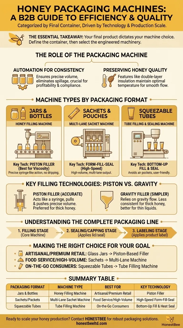 What are some common types of honey packaging machines? Choose the Right One for Your Operation Visual Guide