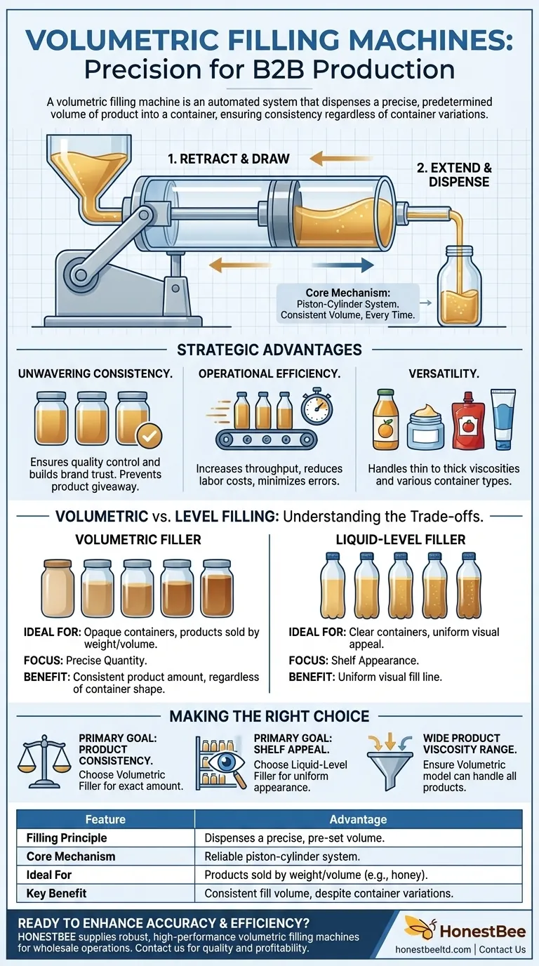 Cos'è una macchina riempitrice volumetrica? Ottenere un dosaggio preciso e consistente del prodotto Guida Visiva
