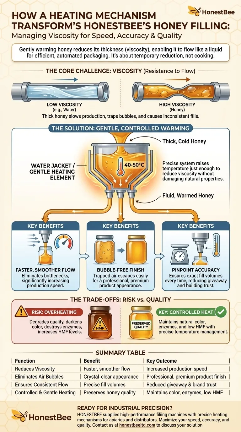 How does a heating mechanism in a honey filling machine help? Unlock Speed, Accuracy & Premium Quality Visual Guide
