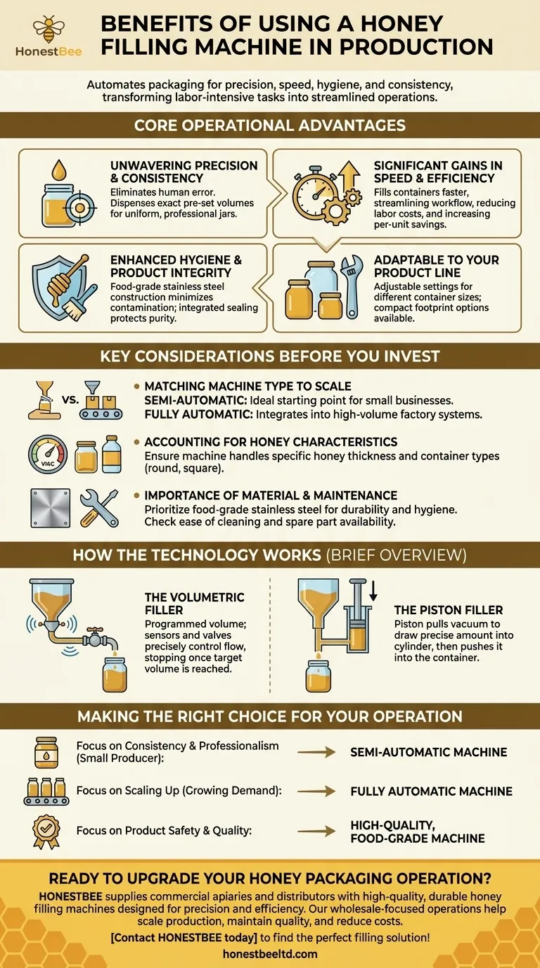 What are the benefits of a honey filling machine? Boost Production Efficiency & Product Quality Visual Guide