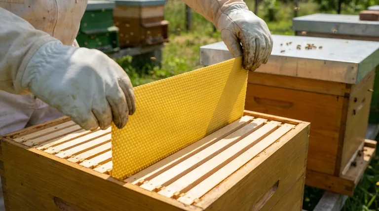 How are grooves used in Langstroth beehive frames? The Key to Organized Honey Production