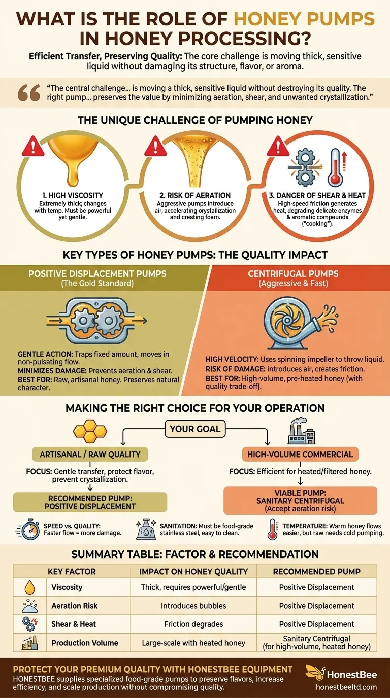 What is the role of honey pumps in honey processing? Preserve Quality and Boost Efficiency Visual Guide