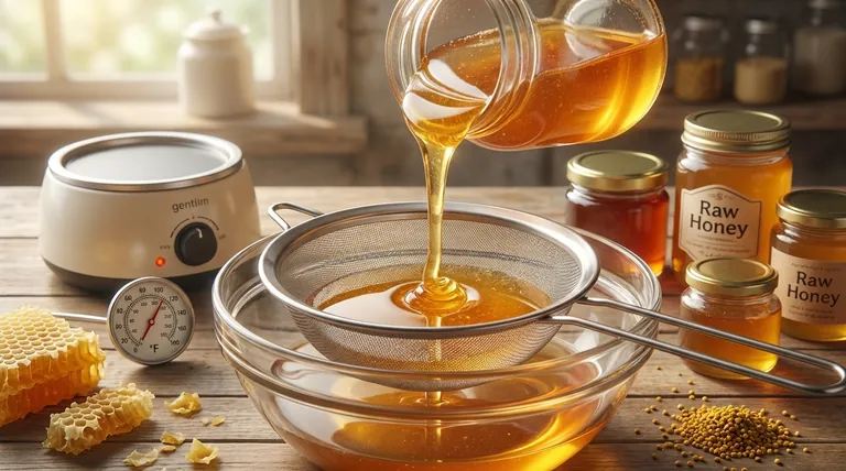 Warum muss Honig vor dem Filtern erwärmt werden? Um die Viskosität für einen klareren, marktfähigen Honig zu reduzieren