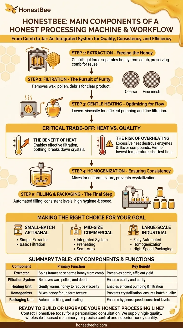 What are the main components of a honey processing machine? Unlock Efficient, High-Quality Production Visual Guide