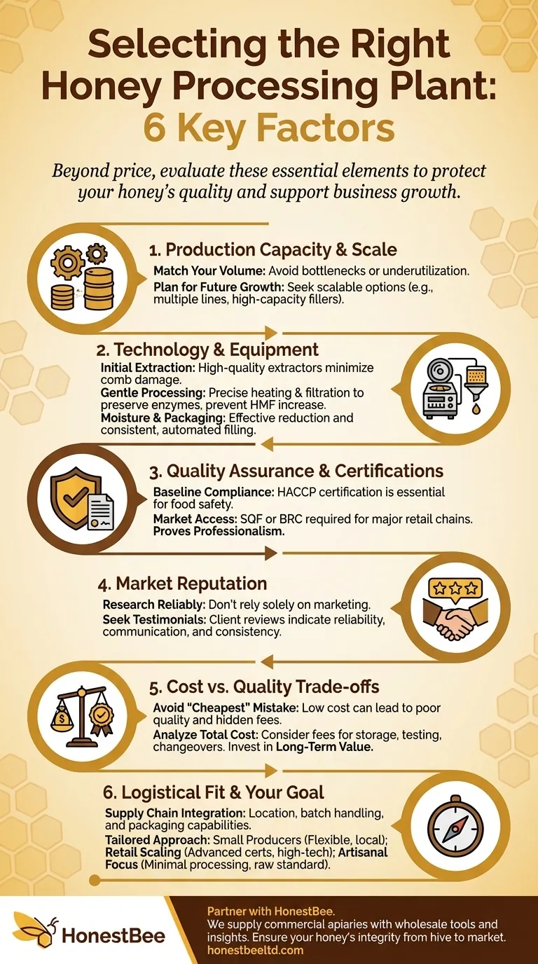 What factors should be considered when selecting a honey processing plant? A Guide to Finding Your Perfect Partner Visual Guide