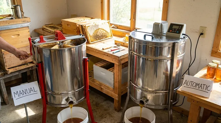 ¿Cuáles son las diferencias entre los extractores de miel manuales y automáticos? Elija la herramienta adecuada para su apiario