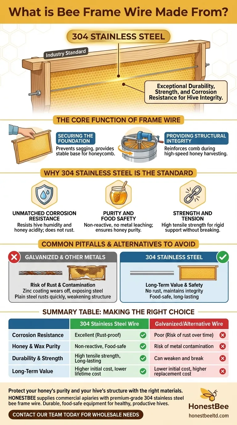Aus welchem Material besteht typischerweise Bienendraht? Die entscheidende Wahl für die Bienengesundheit Visuelle Anleitung