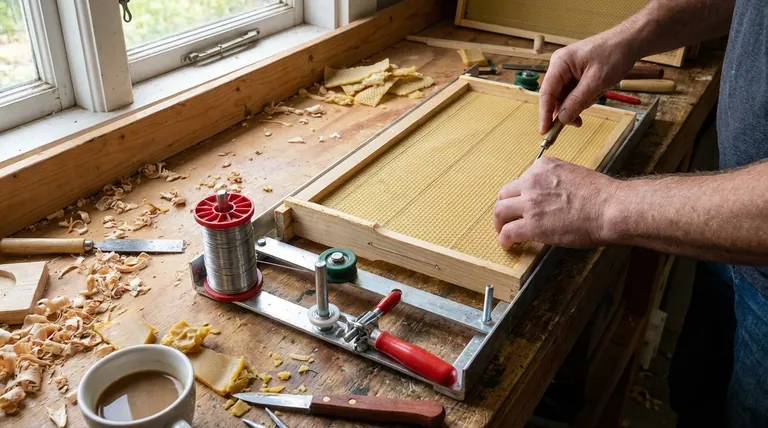 What is the purpose of wiring frames in beekeeping? Ensure Hive Durability & Efficient Honey Harvests