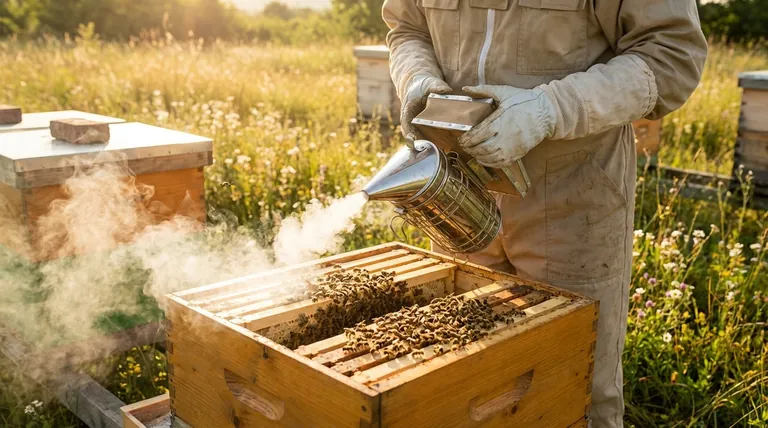 Qual é o propósito de um defumador de abelhas na apicultura? Garanta Inspeções de Colmeia Calmas e Seguras