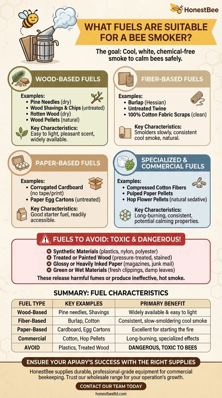 Welche Arten von Brennstoff eignen sich für eine Bienenraucher? Wählen Sie den besten natürlichen Brennstoff für einen ruhigen Bienenstock Visuelle Anleitung