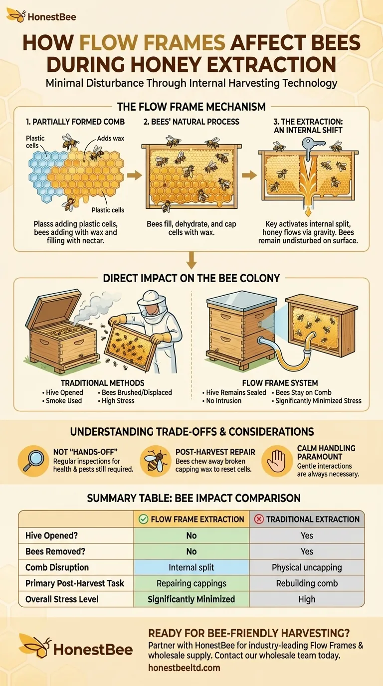 Как извлекается мед с помощью рамок Flow Frames и как это влияет на пчел? Сбор урожая без стресса для вашей колонии Визуальное руководство