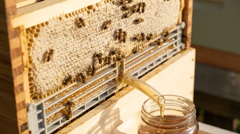 플로우 프레임으로 꿀을 채취할 때 벌들은 어떻게 영향을 받나요? 벌집을 위한 스트레스 없는 수확