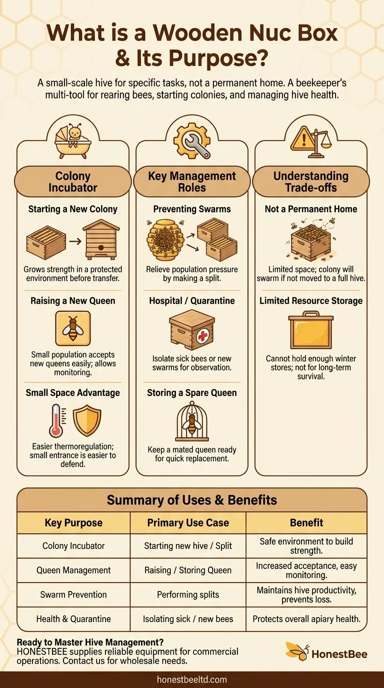 What is a wooden nuc box and what is its purpose? The Essential Tool for Modern Beekeeping Visual Guide