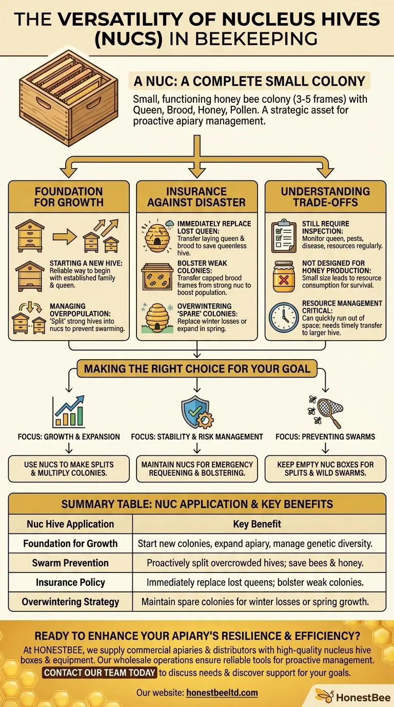 How are nuc hives versatile in beekeeping? Unlock Strategic Apiary Management Visual Guide