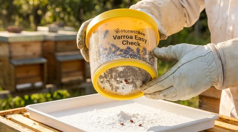 How does the sugar roll method work? A Humane Way to Monitor Varroa Mites