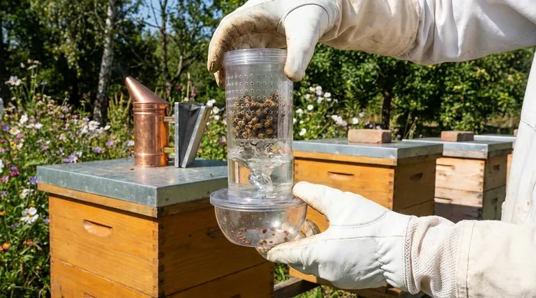 What is the purpose of the Varroa EasyCheck device? Achieve Accurate Mite Monitoring for Your Hives