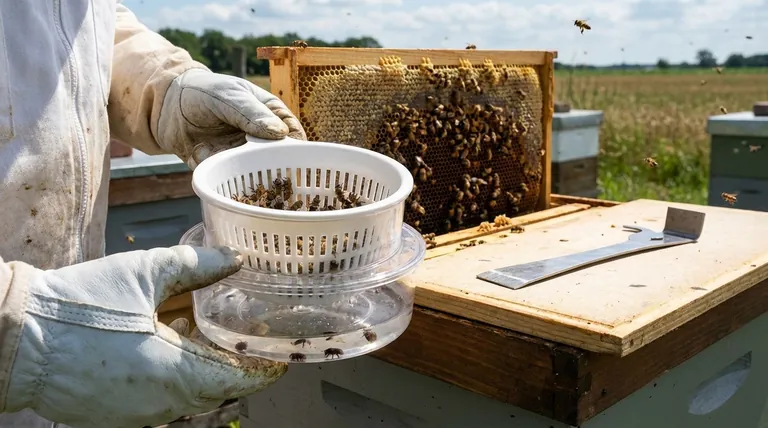 How is the Varroa EasyCheck used for mite monitoring? Achieve Accurate, Repeatable Results