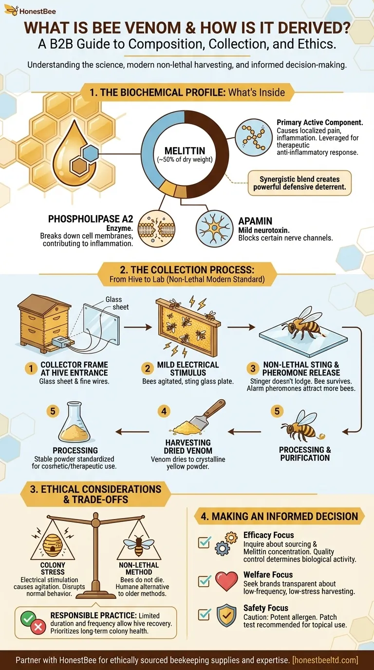 What is bee venom and how is it derived? A Guide to Sourcing and Ethical Collection Visual Guide