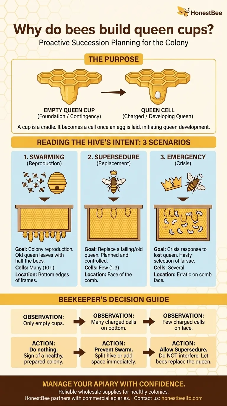 Why do bees build queen cups? Decoding Your Hive's Health and Intentions Visual Guide