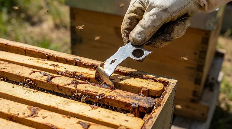 How do beekeepers interact with propolis in hives? A Guide to Managing Bee Glue for Healthier Colonies