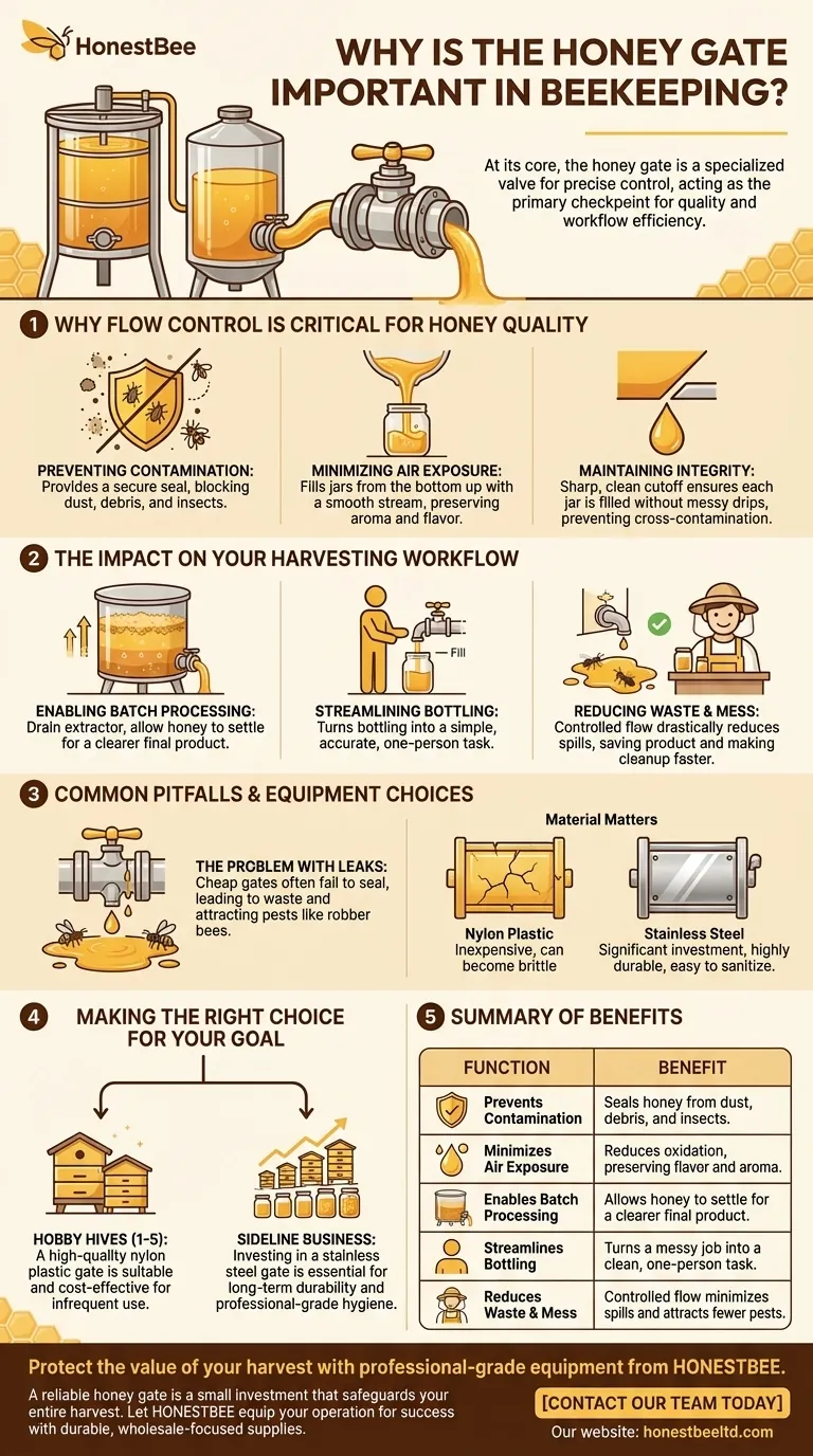 Pourquoi la vanne à miel est-elle importante en apiculture ? Assurez la qualité et l'efficacité de votre récolte Guide Visuel