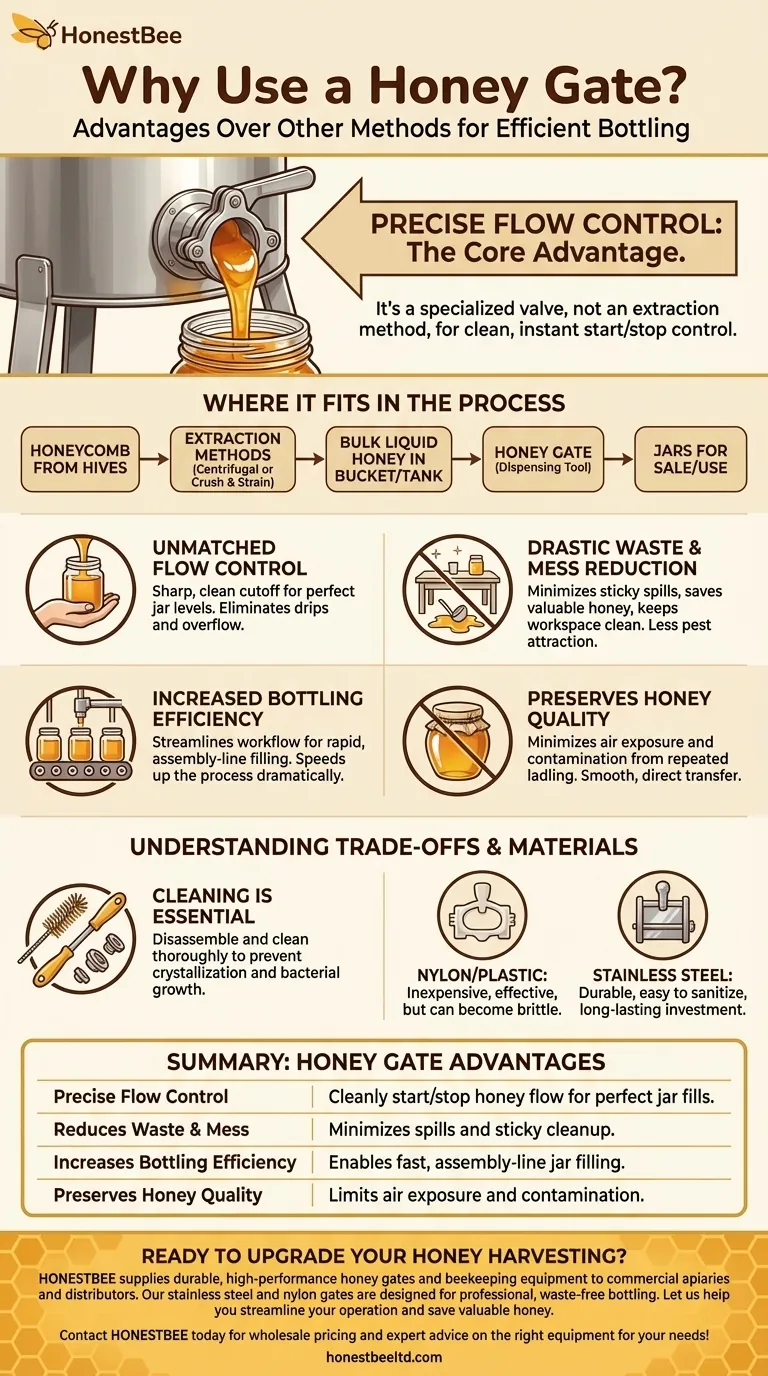 Was sind die Vorteile der Verwendung eines Honighahns? Sauberes, effizientes Abfüllen von Honig erreichen Visuelle Anleitung
