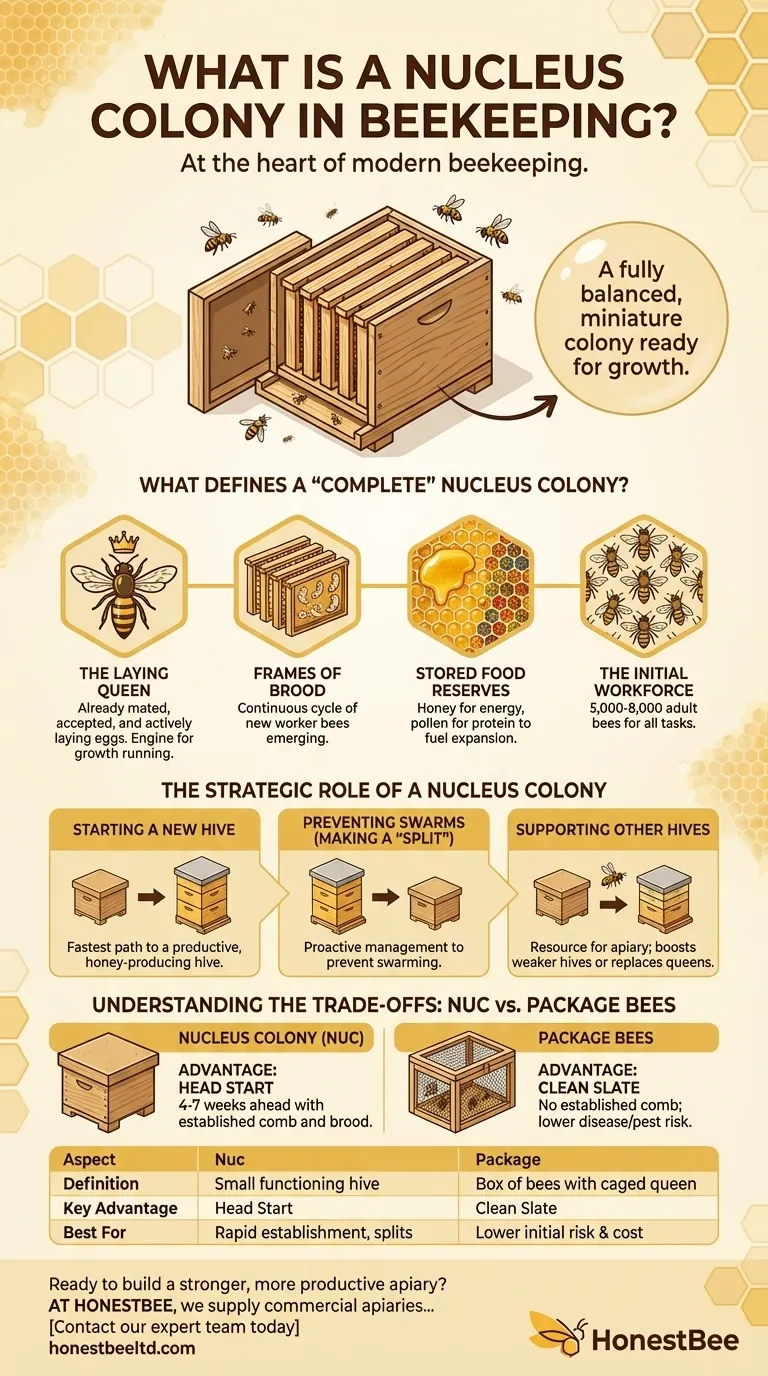 O que é uma colónia núcleo na apicultura? A chave para um apiário próspero Guia Visual