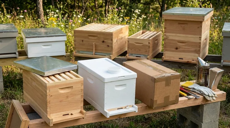 사용 가능한 핵군 상자(nuc box)의 종류는 무엇인가요? 양봉 목표에 맞는 올바른 상자를 선택하세요