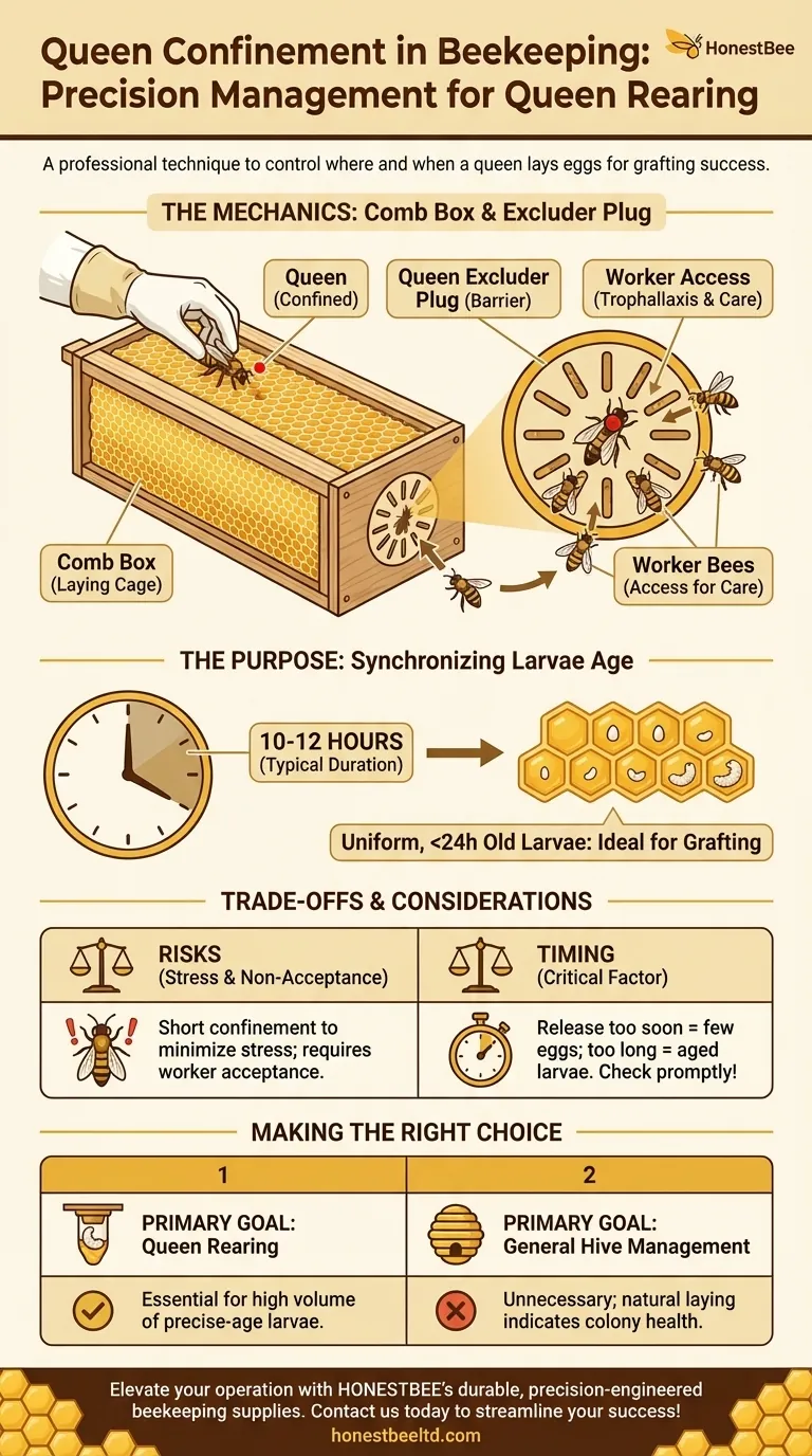 Wie wird die Königin zur Eiablage im Brutkasten eingeschlossen? Meistere die Königinnenzucht für perfektes Pfropfen Visuelle Anleitung