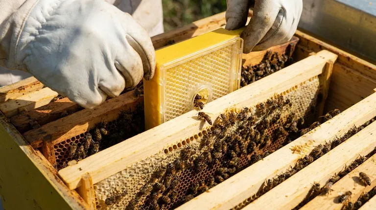 What should be done once eggs are present in the comb box? A Guide to Maximizing Queen Rearing Success