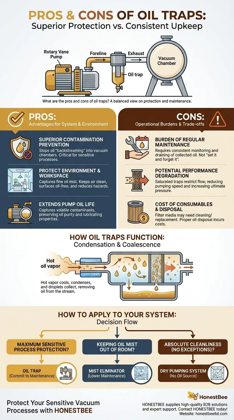 What are the pros and cons of oil traps? Maximize Protection, Minimize Contamination Visual Guide