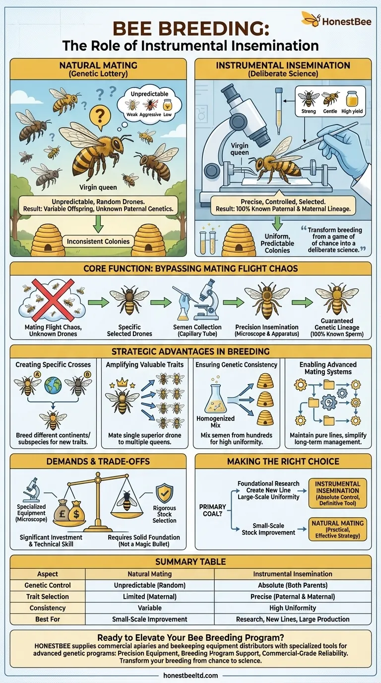 What is instrumental insemination's role in bee breeding? Master Genetic Control for Superior Honey Bees Visual Guide