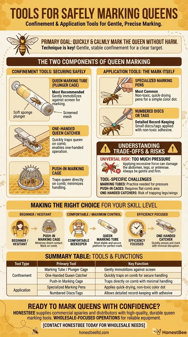 What tools are available for safely marking queens? A Guide to Secure and Efficient Queen Marking Visual Guide