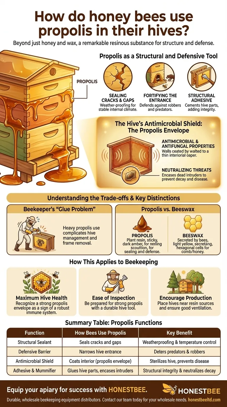 Como as abelhas usam o própolis em suas colmeias? O Segredo para uma Colônia Saudável e Fortificada Guia Visual