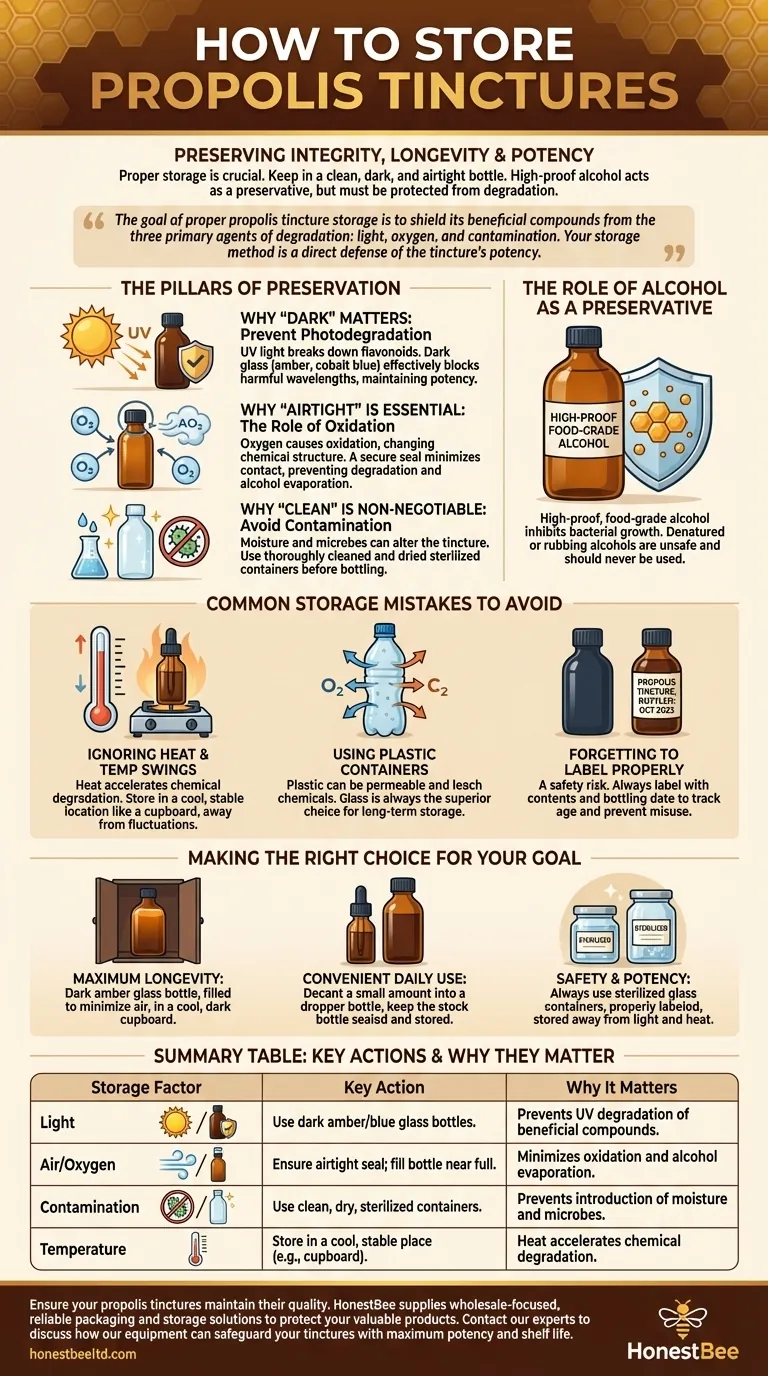 How should propolis tinctures be stored? Preserve Potency and Extend Shelf Life Visual Guide