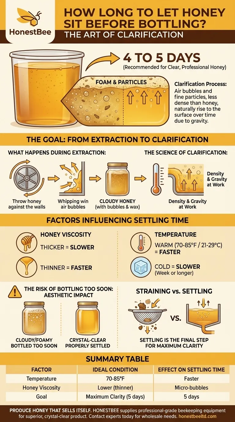 How long do you let honey sit before bottling? Achieve Crystal-Clear Honey for Your Business Visual Guide