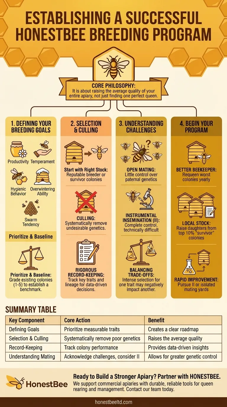 ما هو المطلوب لإنشاء برنامج ناجح لتربية نحل العسل؟ دليل للتحسين الوراثي دليل مرئي