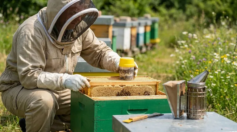 Com que frequência as verificações de ácaros Varroa devem ser realizadas usando o método de lavagem com álcool? Otimize a Saúde do Seu Apiário