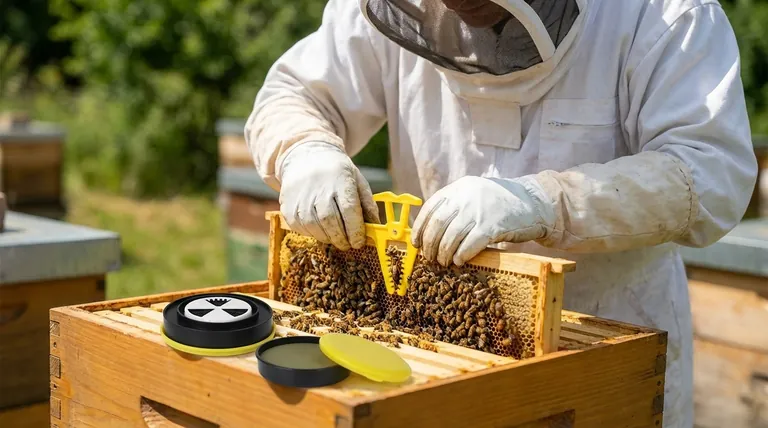 What safety precautions should be taken when performing an alcohol wash test? Protect Your Hive and Yourself