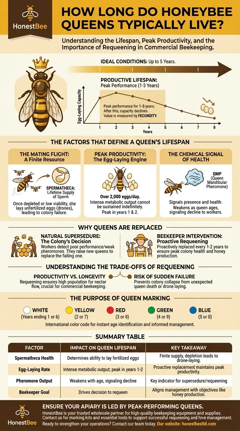 How long do honeybee queens typically live? Maximize Your Colony's Health and Productivity Visual Guide