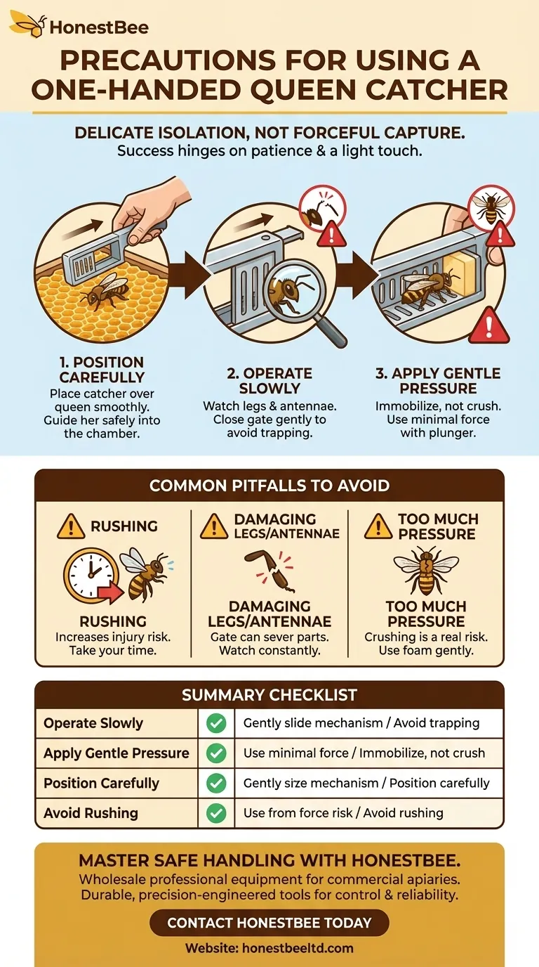 使用单手蜂王捕捉器时应注意哪些事项？安全捕捉并标记您的蜂王 图解指南