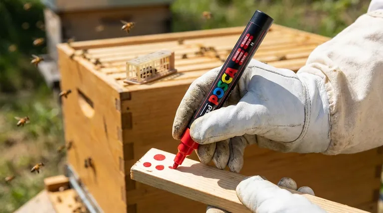 如何确保使用油漆笔进行正确标记的技术?实现完美、安全的蜂王标记