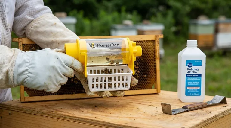 Why is an alcohol wash preferred over powdered sugar rolls? For Accurate Varroa Mite Management