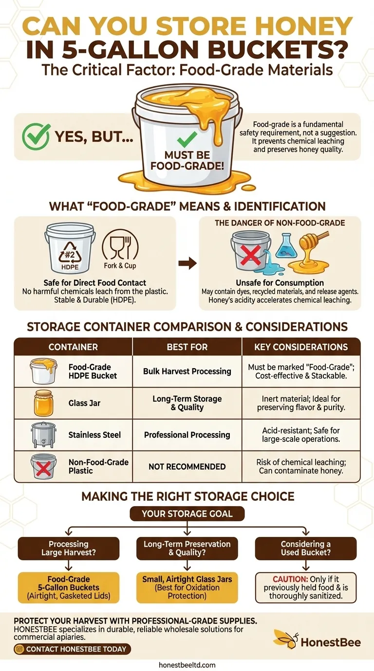 Pouvez-vous stocker le miel dans des seaux de 5 gallons ? Le guide essentiel pour le stockage en vrac sécurisé du miel Guide Visuel