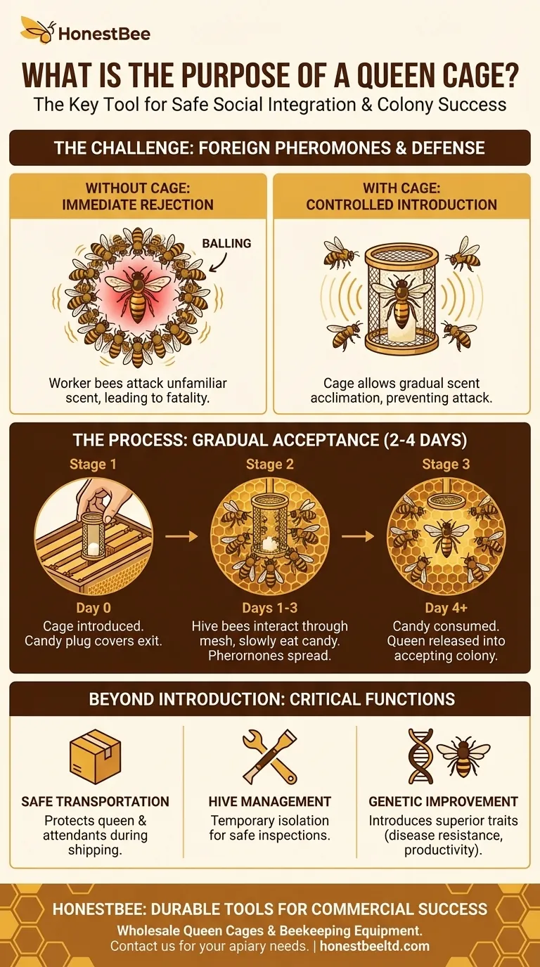 Какова цель маточной клеточки в пчеловодстве? Обеспечение успешного подсаживания матки Визуальное руководство