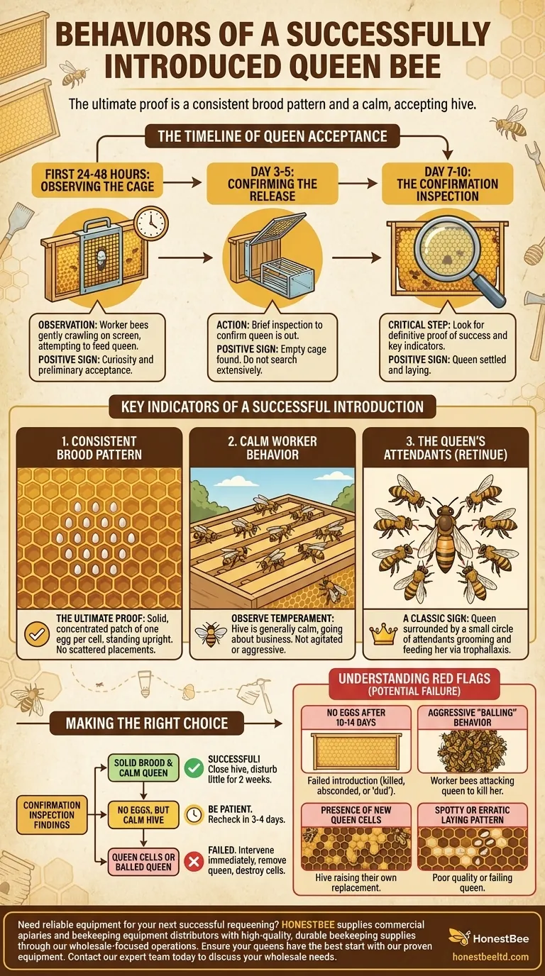 What behaviors indicate a successfully introduced queen? Ensure Your Hive Thrives with a Healthy Queen Visual Guide