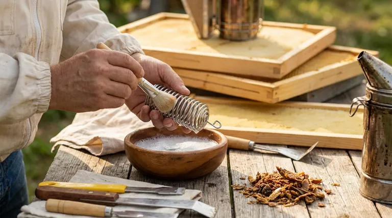 How should a queen cage be maintained over time? Ensure Queen Introduction Success