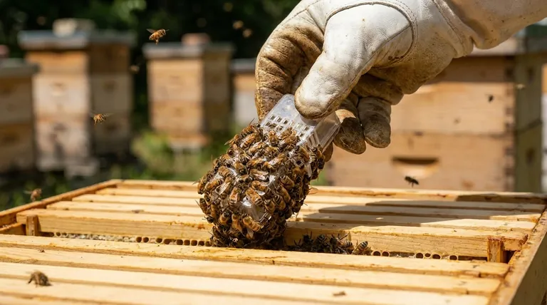 What should be done if bees damage the queen cage or harm the queen? Rescue Your Queen and Save Your Hive